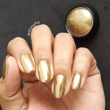 Gold Silver Mirror Powder Nail