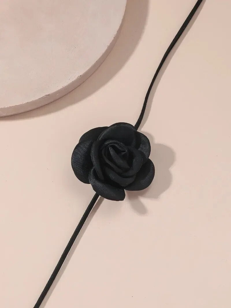 Rose Flower Clavicle Chain Necklace for Women