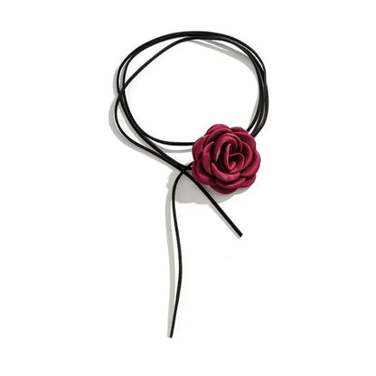 Rose Flower Clavicle Chain Necklace for Women