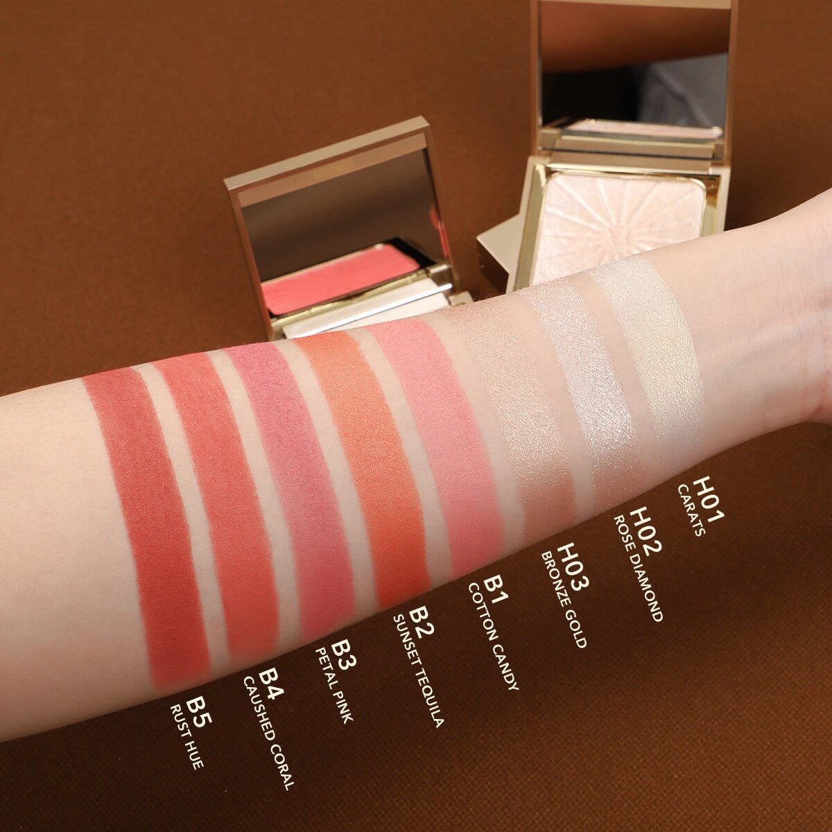 Face Blush & Highlighter Palette