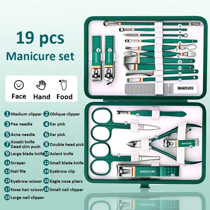 9-19 pc Nail Cutter Stainless Steel Set