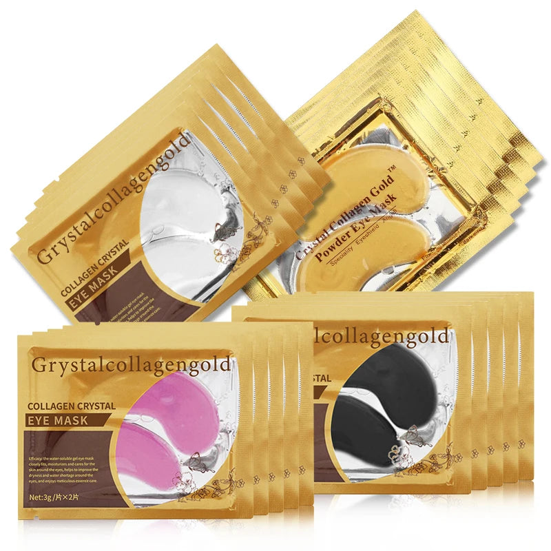 60pcs=30 Pairs Collagen Gold Powder Eye Mask