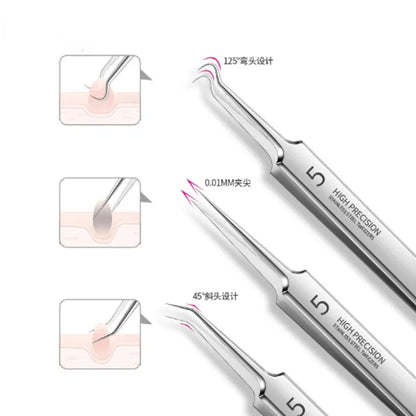 German Ultra-fine No. 5 Cell Pimples Blackhead Clip Tweezers