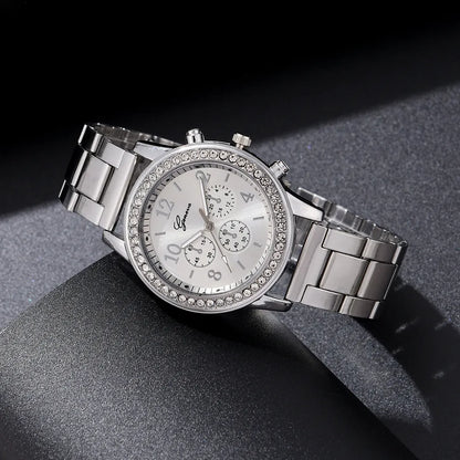 Fashion Wristwatch Female Casual Ladies Watches Bracelet Set Clock