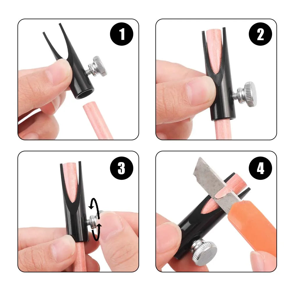 1-4pcs Eyebrow Pen Sharpening Tool