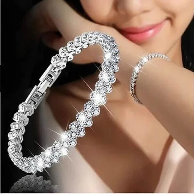 Luxury Roman Crystal Bracelet For Women