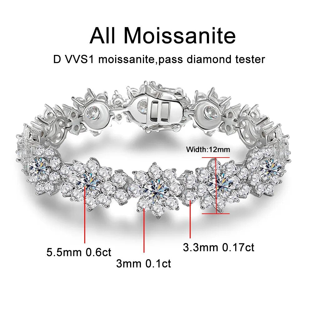 Moissanite Tennis Bracelets for Women