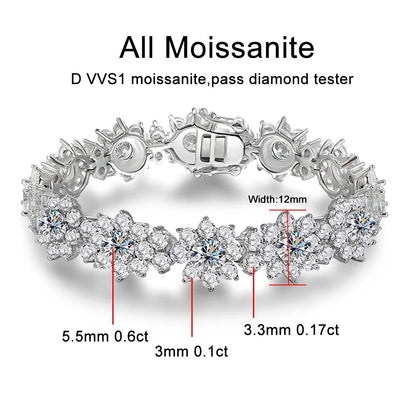 Moissanite Tennis Bracelets for Women