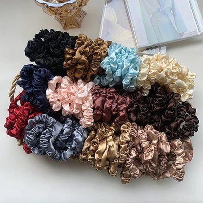 3/4/6pcs Set Silky Hair Scrunchies