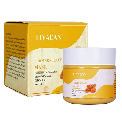 Turmeric Clay Mask Anti Acne Facial Cleansing Beauty