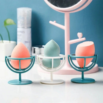 Wall-mounted Sponge Powder Puffs Shelf