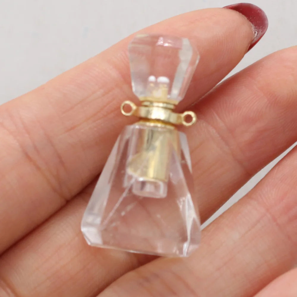 Natural Stone Perfume Bottle Pendant