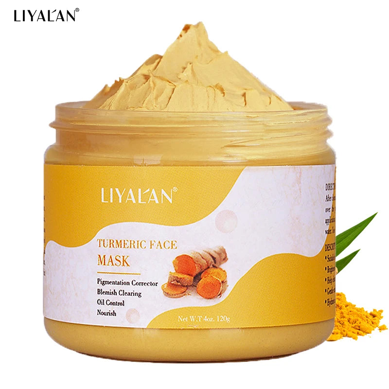 Turmeric Clay Mask Anti Acne Facial Cleansing Beauty