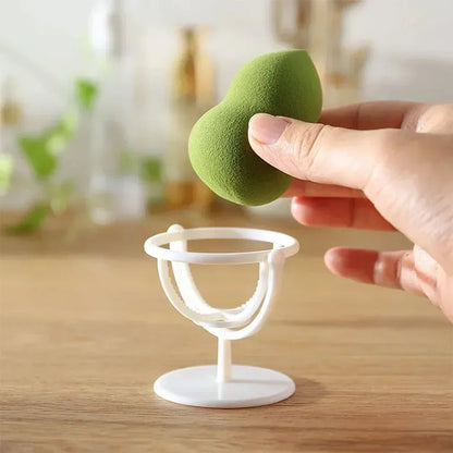 Wall-mounted Sponge Powder Puffs Shelf