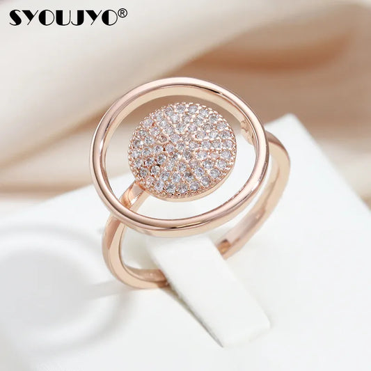 Natural Zircon Full Paved Women's Ring