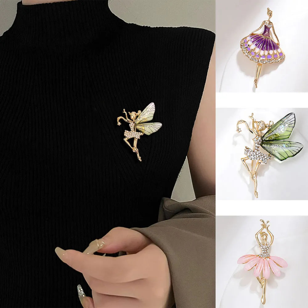 Luxury Transparent Wings Fairy Brooch