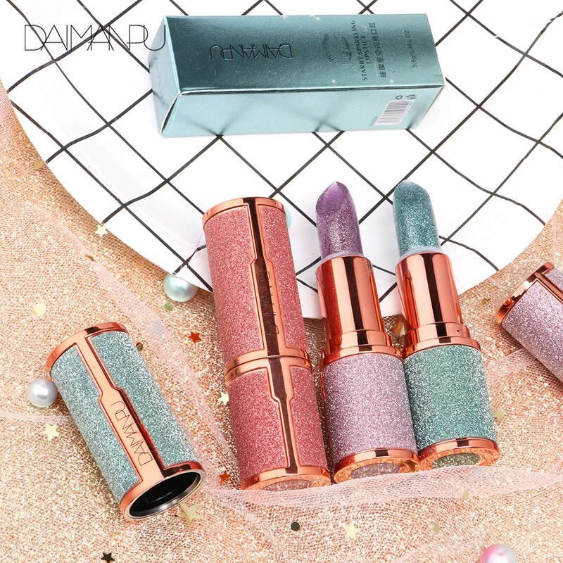 Temperature Color Changing Glitter Lipstick