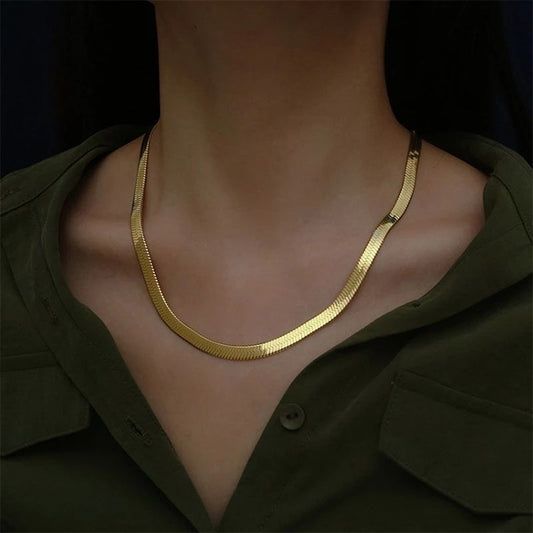 925 18K Gold 4mm, Sterling silver Necklace