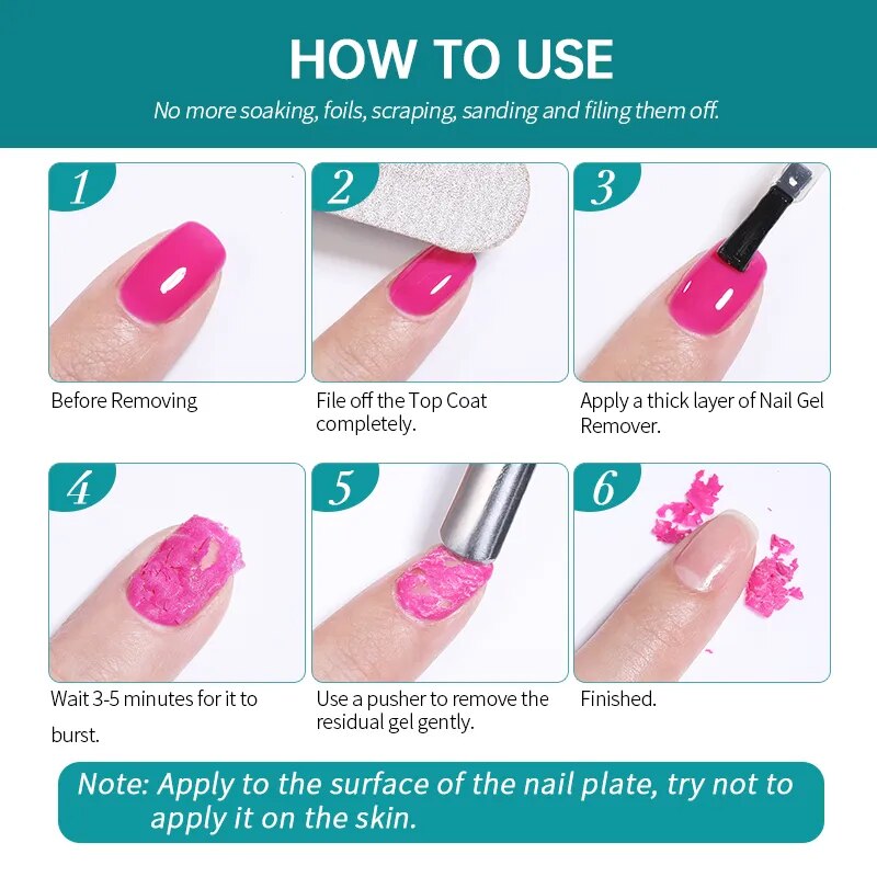 Magic Remover Gel Nail Polish Soak