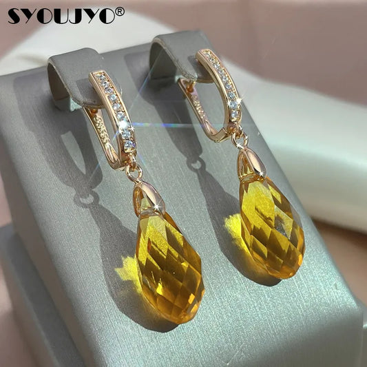 SYOUJYO Luxury Shiny Pendant Earrings