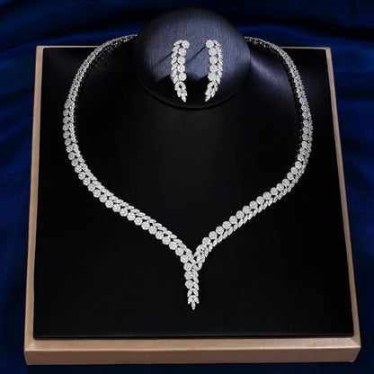 2023 New 4-piece Cubic Zirconia Women's Jewelry Set