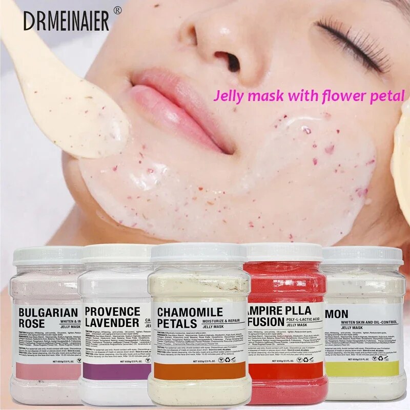 Facial Mask Crystal Flower Petal Rose Mask Powder