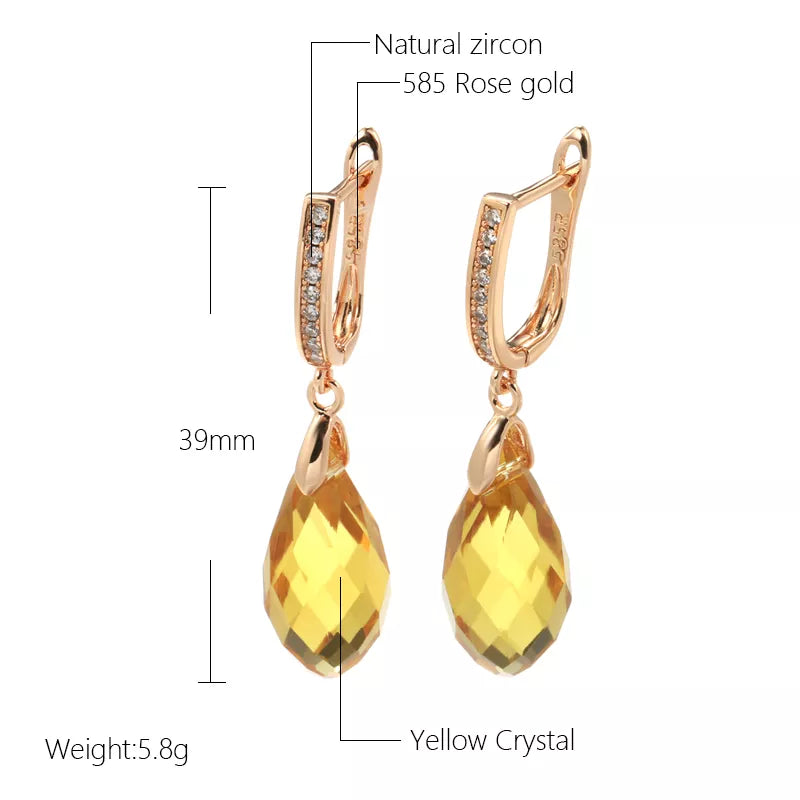 SYOUJYO Luxury Shiny Pendant Earrings