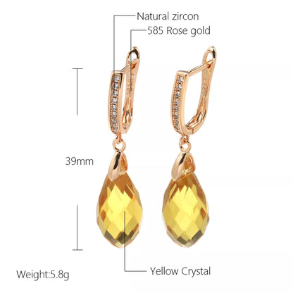 SYOUJYO Luxury Shiny Pendant Earrings