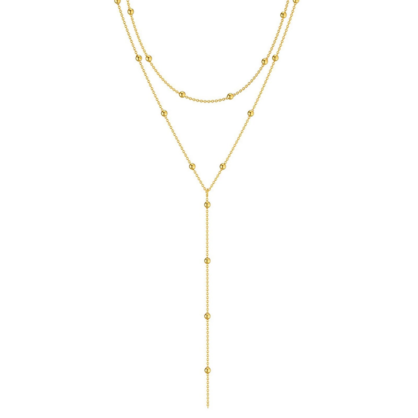 Long Chain Drop Pendant Choker Necklaces