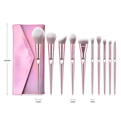 10 Pcs Pro Makeup Brushes Set