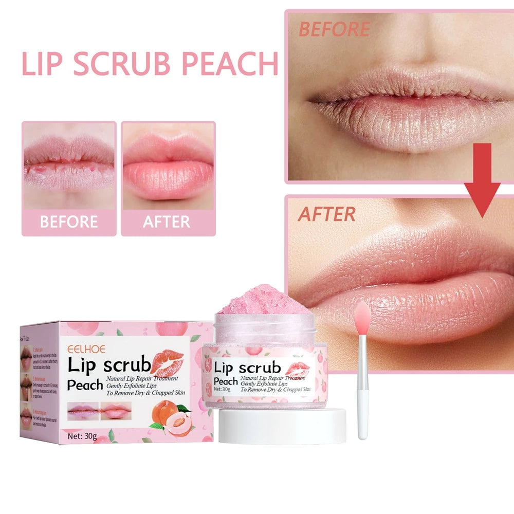 Peach Lip Scrub Exfoliating