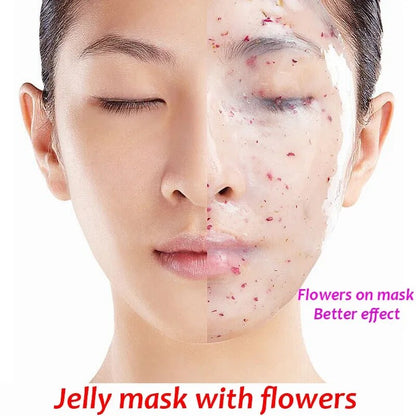 Facial Mask Crystal Flower Petal Rose Mask Powder