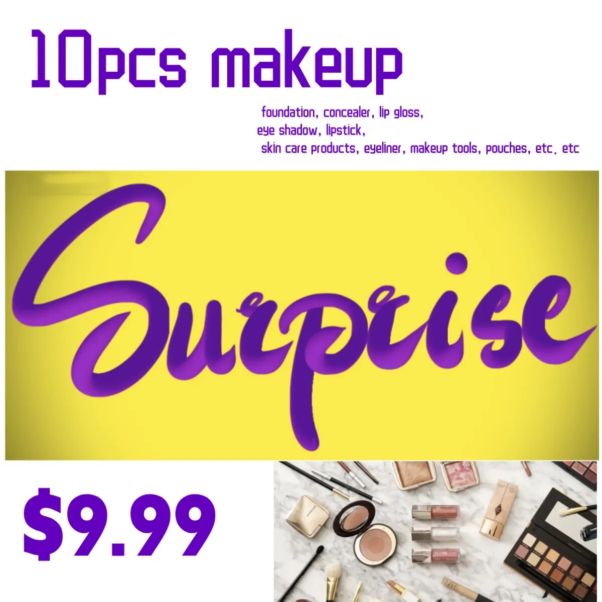 10pc Makeup Set Surprise Gift